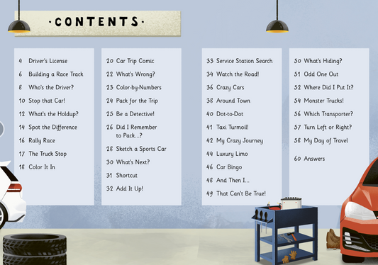 IN THE CAR Activity Book