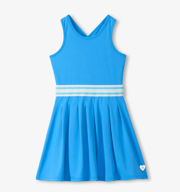 Pleated Active Dress, Malibu Blue - Magpies Paducah