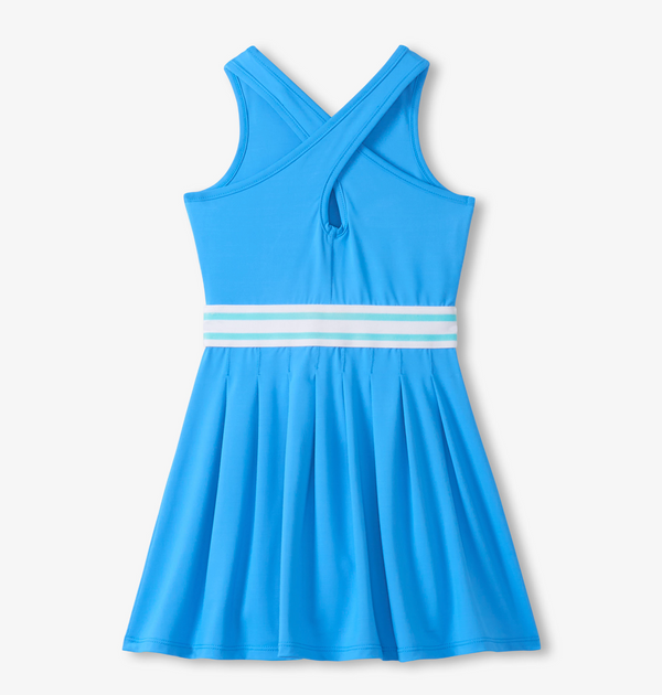 Pleated Active Dress, Malibu Blue - Magpies Paducah
