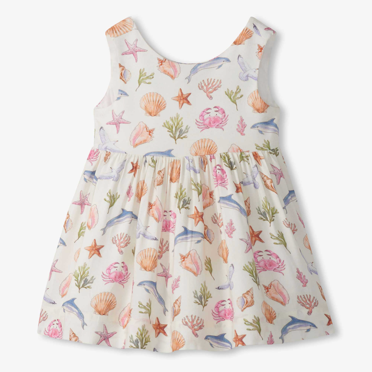 Vintage Sea Life Sleeveless Party Dress - Magpies Paducah