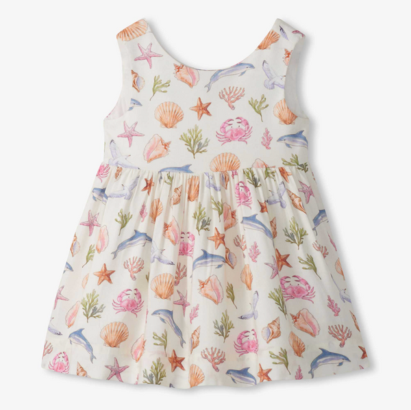 Vintage Sea Life Sleeveless Party Dress - Magpies Paducah