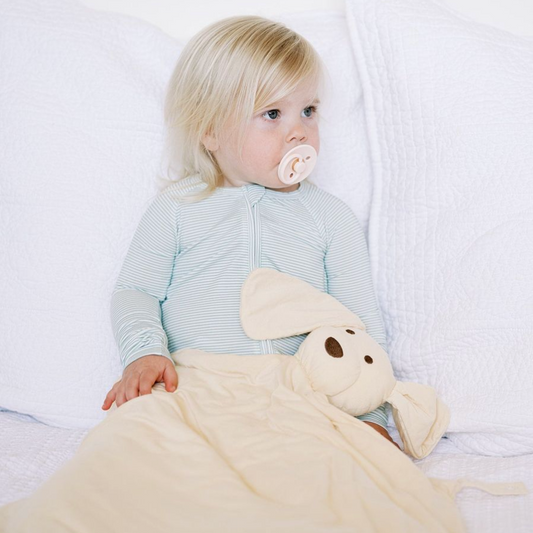 Mini Stripe Sleep Romper, Pistachio