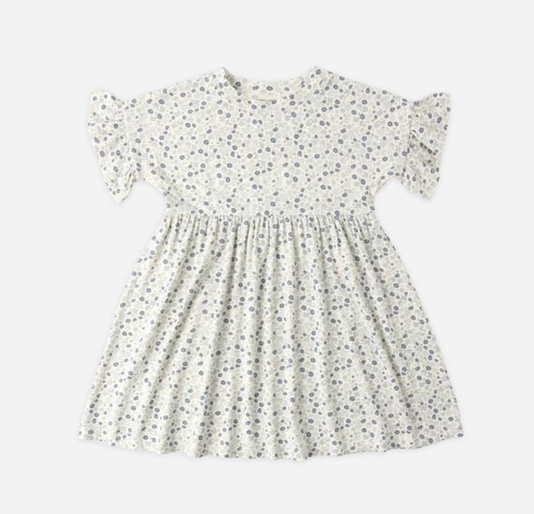 Babydoll Dress, Blue Ditsy - Magpies Paducah