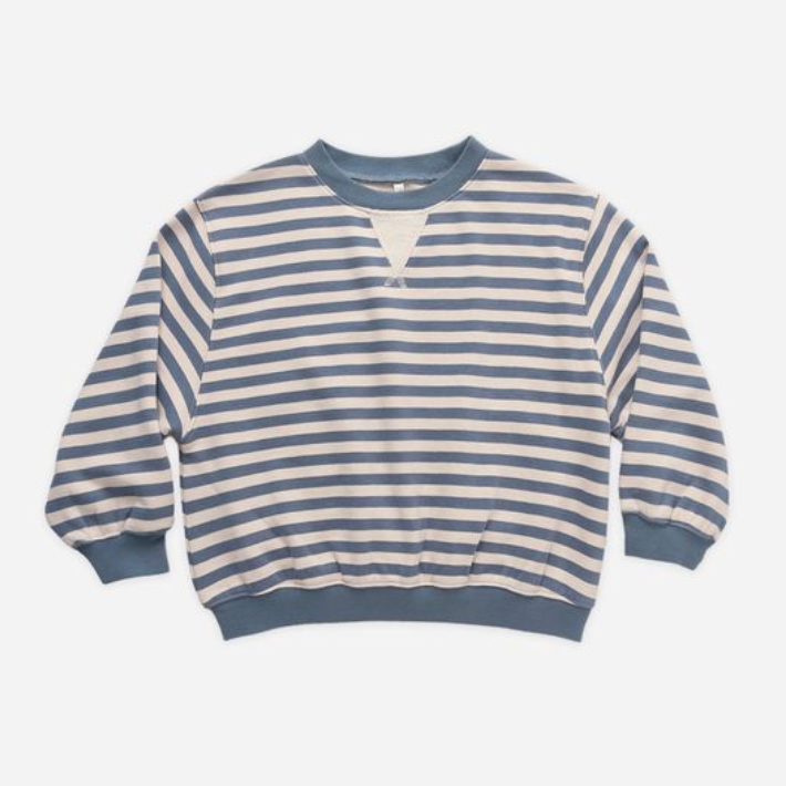 Oversized Crew, Marine Stripe - Magpies Paducah