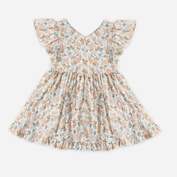 Lila Romper, Flower Field - Magpies Paducah