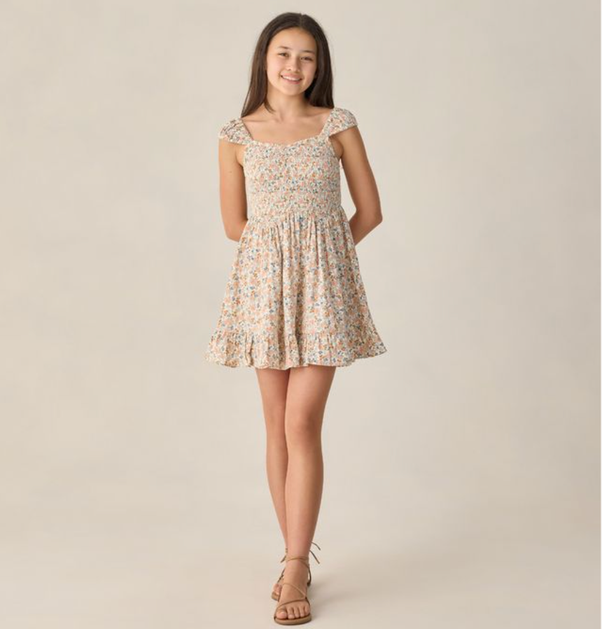 Teen Kalina Dress, Flower Field - Magpies Paducah