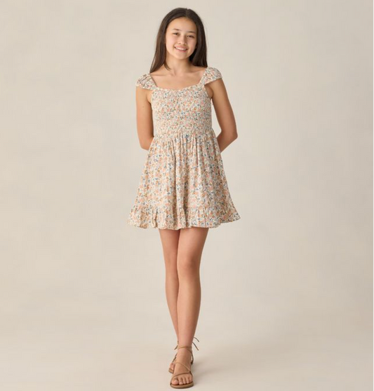 Teen Kalina Dress, Flower Field - Magpies Paducah