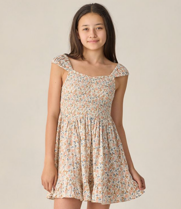 Teen Kalina Dress, Flower Field - Magpies Paducah