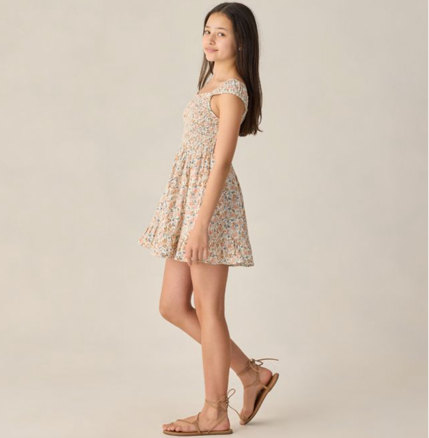 Teen Kalina Dress, Flower Field - Magpies Paducah