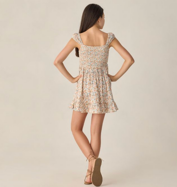 Teen Kalina Dress, Flower Field - Magpies Paducah