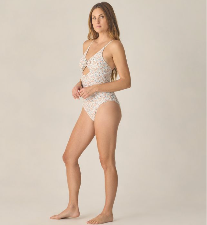 Women's Keyhole OnePiece, Flower Field - Magpies Paducah