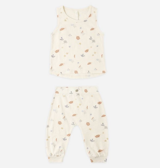 Tank + Slouch Pant Set, Aquatic - Magpies Paducah