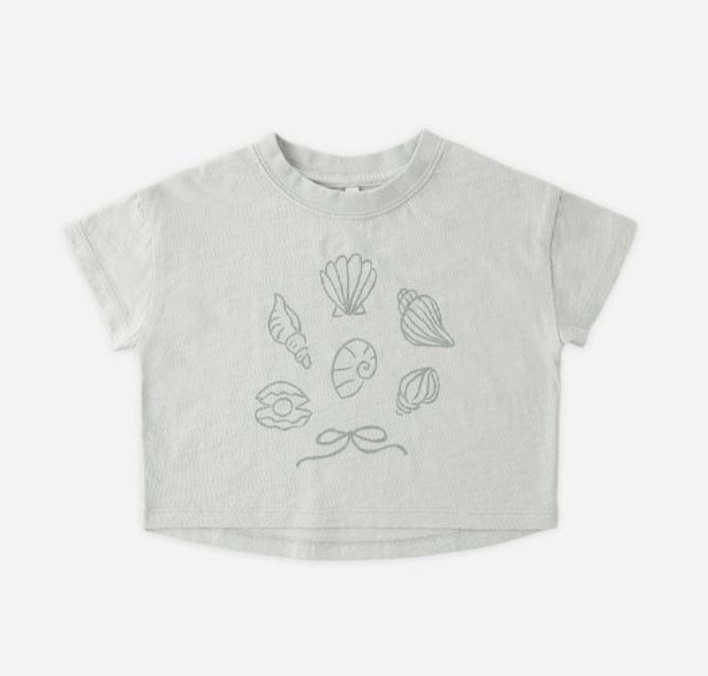 Boxy Tee, Seashells - Magpies Paducah