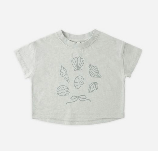Boxy Tee, Seashells - Magpies Paducah