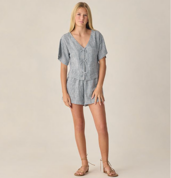 Teen Juniper Set, Marine Gingham - Magpies Paducah