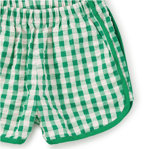 Woven Dolphin Shorts, Garden Party Check - Magpies Paducah