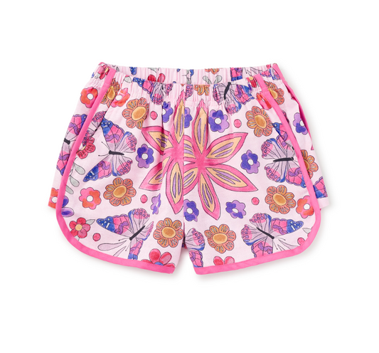 Woven Dolphin Shorts, Butterfly Tile - Magpies Paducah