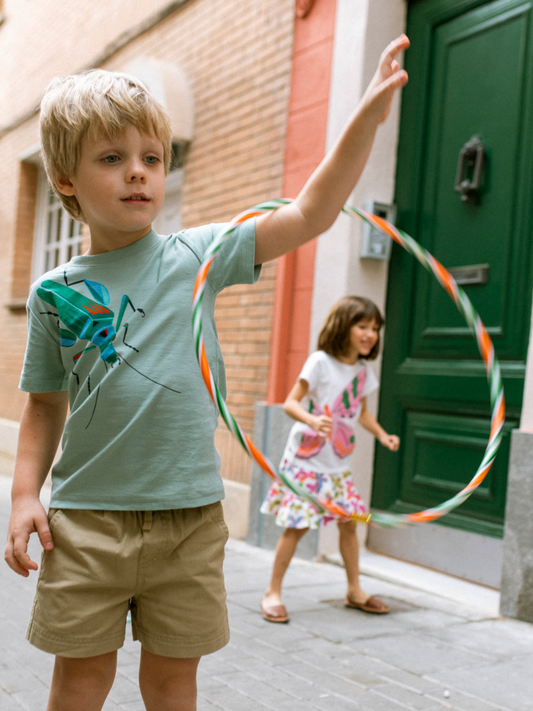 Twill Sport Short, Sandstone - Magpies Paducah