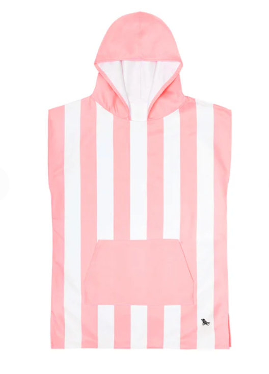 Quick Dry Poncho, Kids SMALL | Malibu Pink - Magpies Paducah