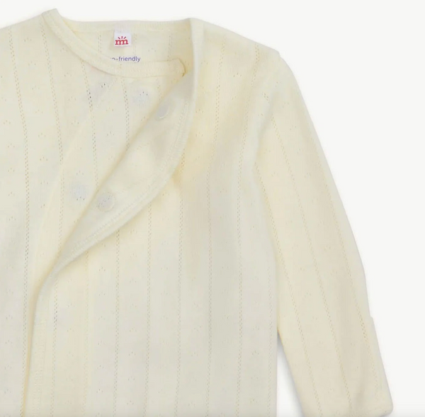 Pointelle Gown + Hat Set, Tofu - Magpies Paducah