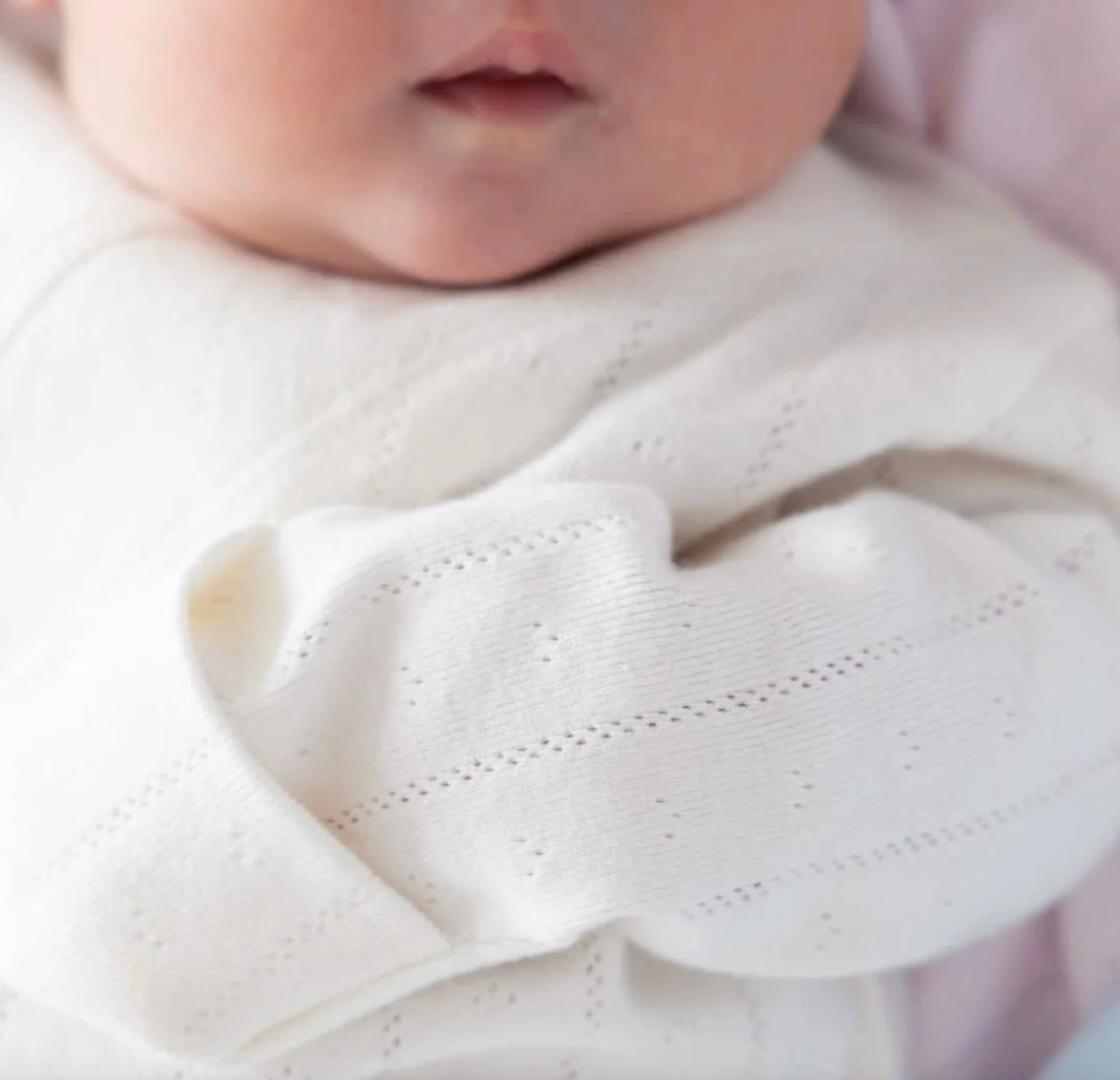 Pointelle Gown + Hat Set, Tofu - Magpies Paducah