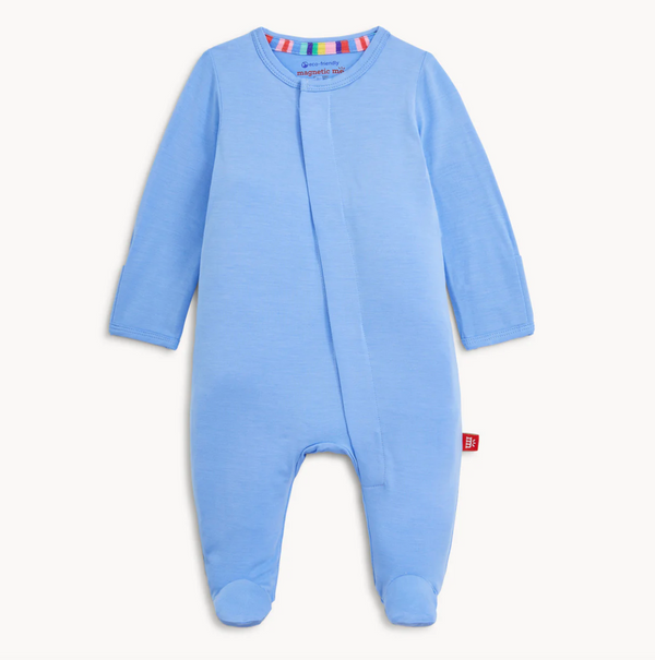 Solid Modal Footie, Cloud Blue - Magpies Paducah