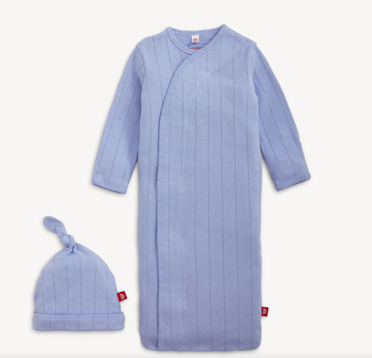 Pointelle Gown + Hat Set, Wisteria - Magpies Paducah