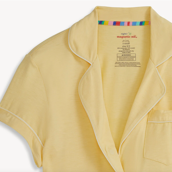 Women's Classic Twist PJ Set, Yellow - Magpies Paducah