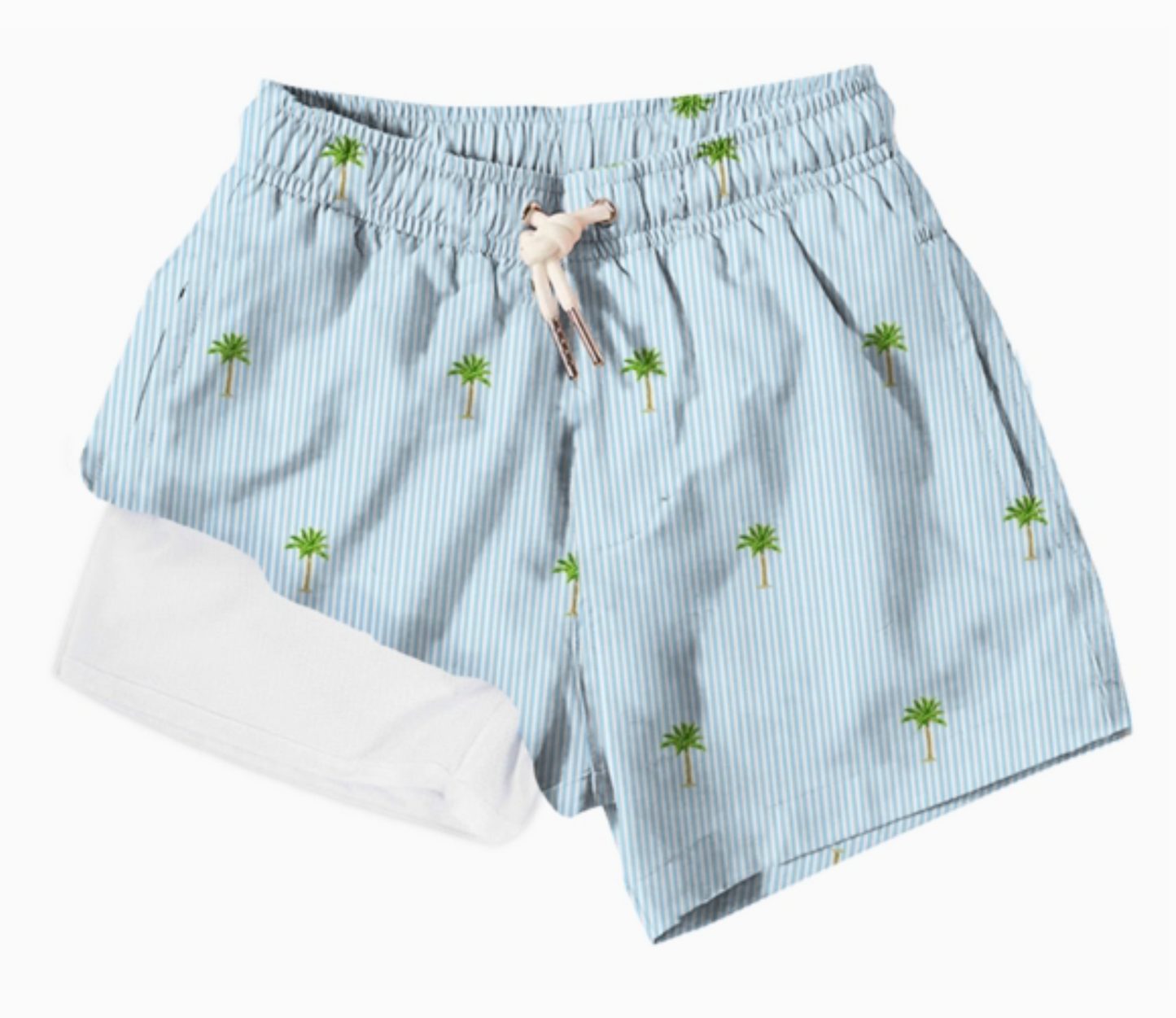 Swim Trunk, Palm Stripe