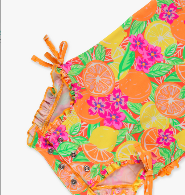 Rashguard Ruffle One-Piece, Squeeze The Day