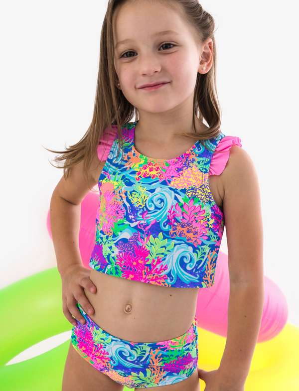 Racerback Tankini, Ocean Coral