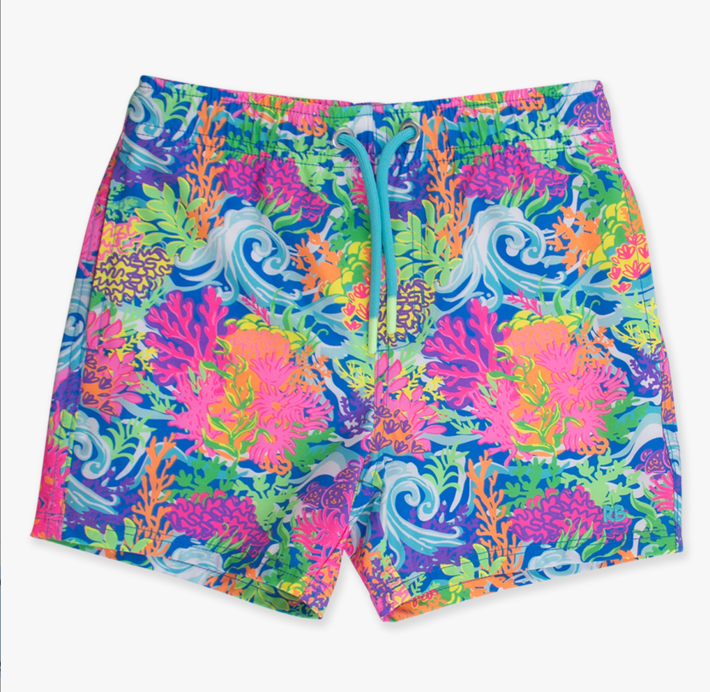 Hybrid Swim Trunk, Ocean Coral