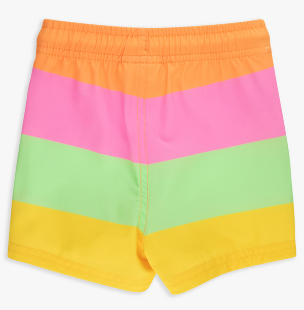 Hybrid Swim Trunk, Citrus Colorblock