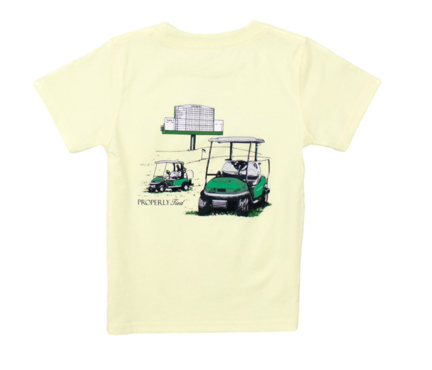 Short Sleeve Tee, Light Yellow Leaderboard - Magpies Paducah