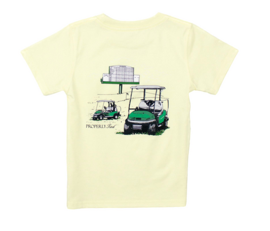 Short Sleeve Tee, Light Yellow Leaderboard - Magpies Paducah