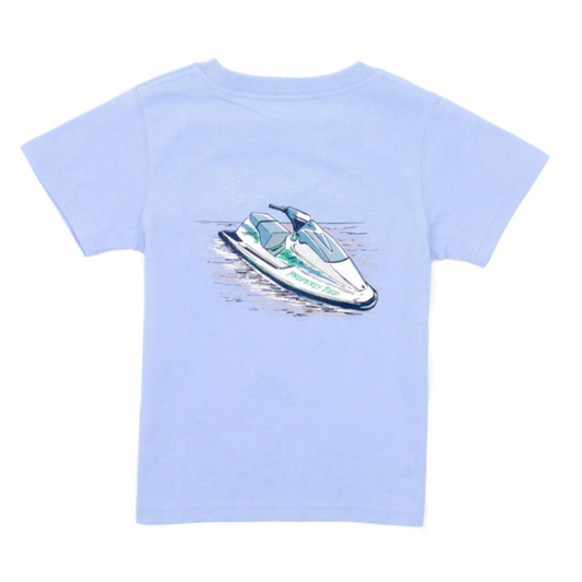 Short Sleeve Tee, Light Blue Jet Ski - Magpies Paducah