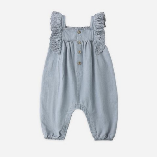 Nova Romper, Chambray - Magpies Paducah