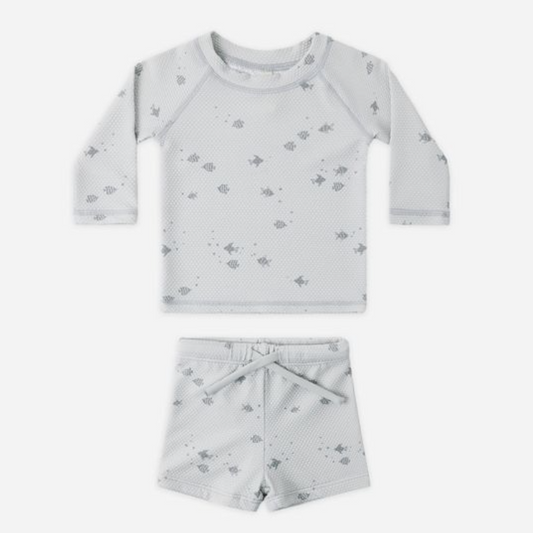 Finn Rashguard + Short Set, Fish - Magpies Paducah