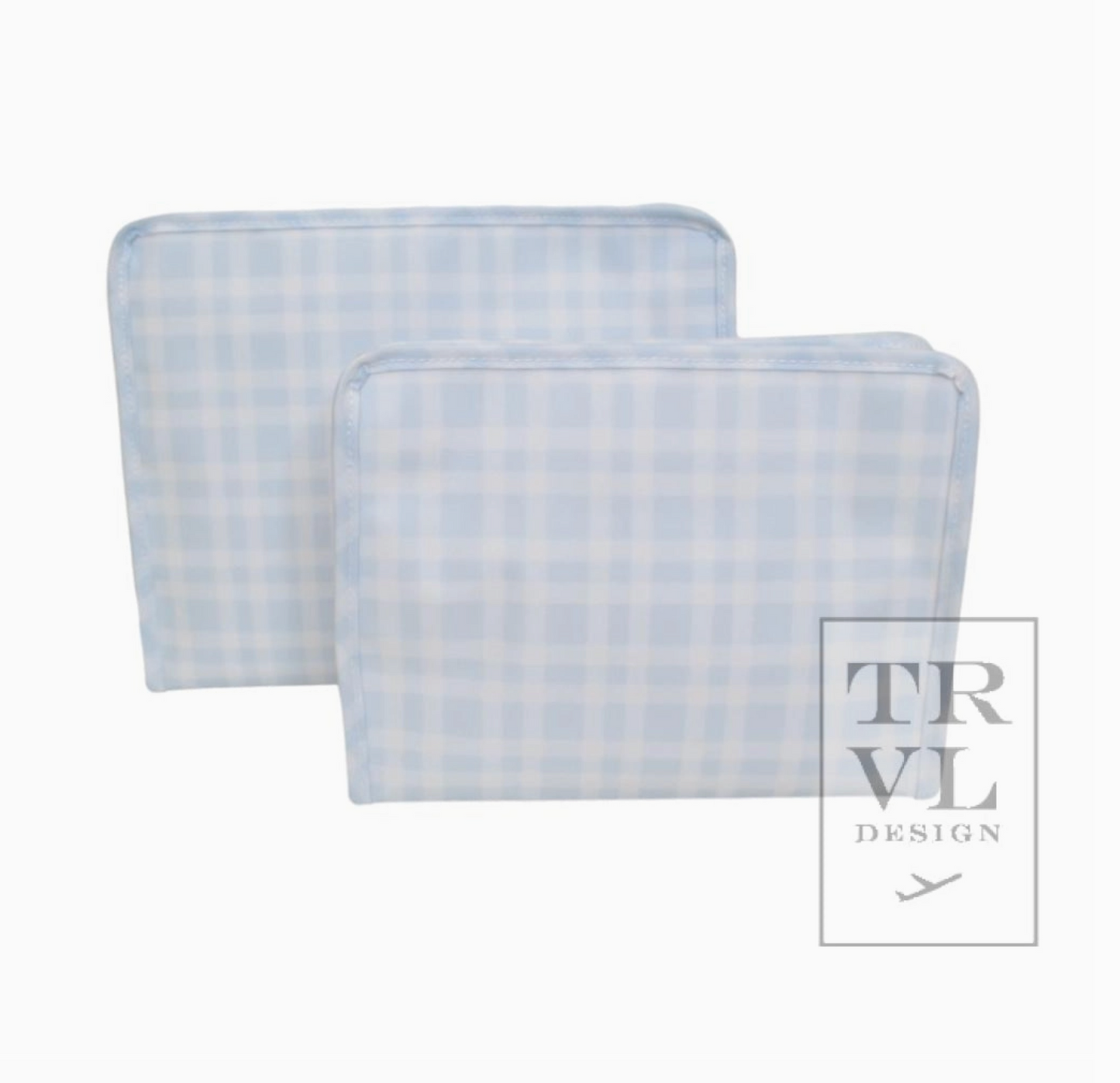 Roadie Zip Pouch, Pimlico Plaid Blue - Magpies Paducah