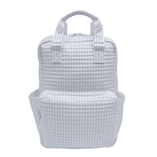 Quilted All You Need Bag, Pimlico Stripe Blue - Magpies Paducah