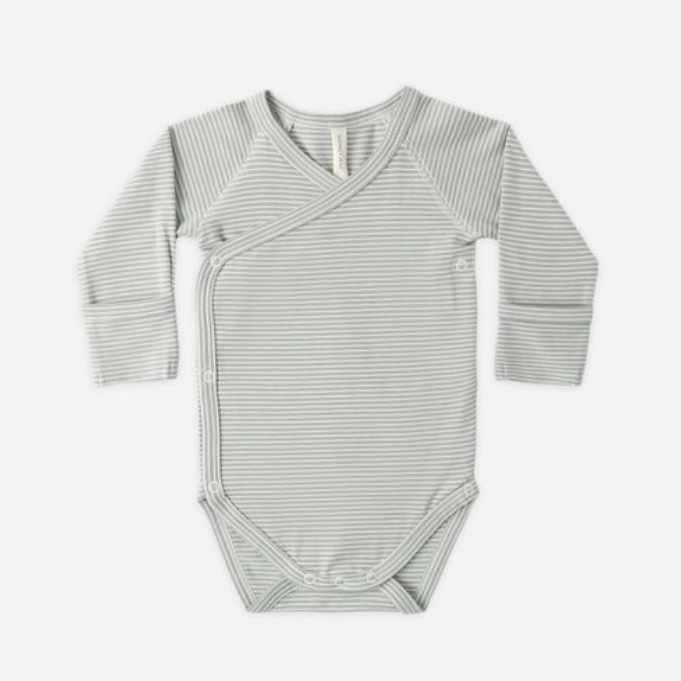 Side Snap Bodysuit, Sage Micro - Magpies Paducah