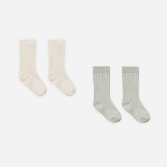 Socks Set | Natural, Sage - Magpies Paducah