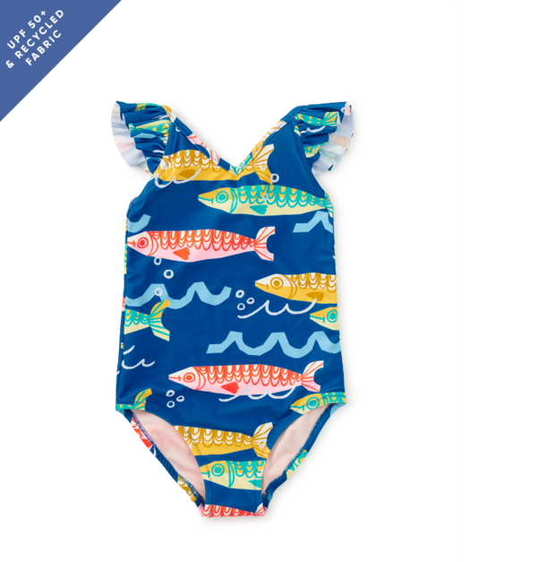 Ruffle One Piece, Sardinas Del Mar - Magpies Paducah