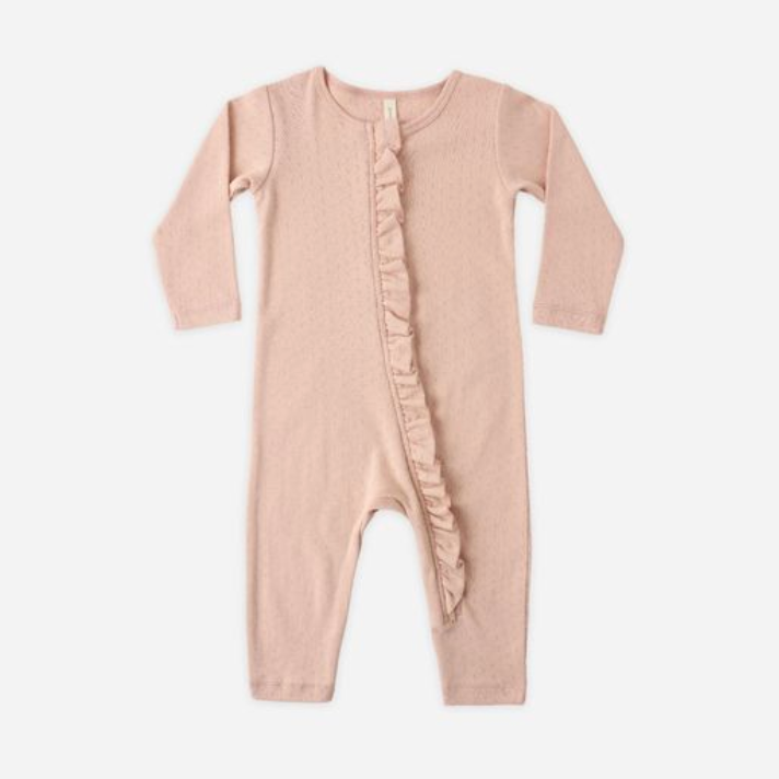 Ruffle Jumpsuit, Melon - Magpies Paducah