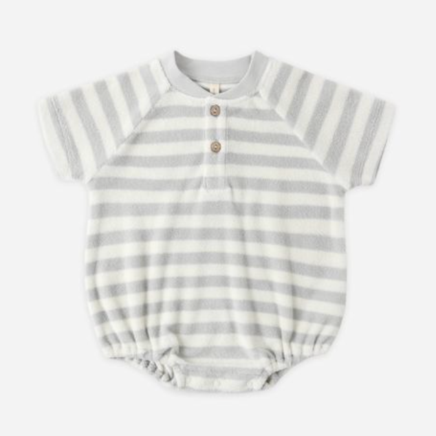 Terry Henley Romper, Sky Stripe - Magpies Paducah