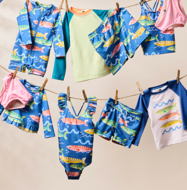 Rashguard Baby Swimsuit, Sardinas Del Mar - Magpies Paducah