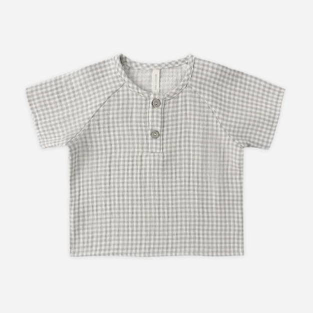 Short Sleeve Zion Shirt, Sage Gingham - Magpies Paducah