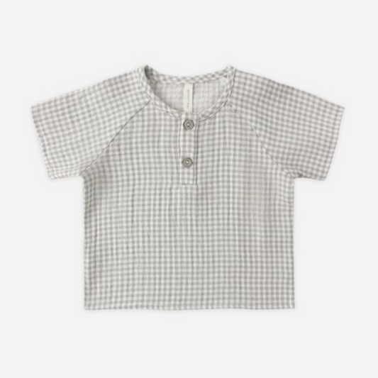 Short Sleeve Zion Shirt, Sage Gingham - Magpies Paducah