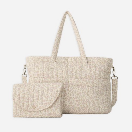 Diaper Bag + Changing Mat, Dahlia Woven - Magpies Paducah