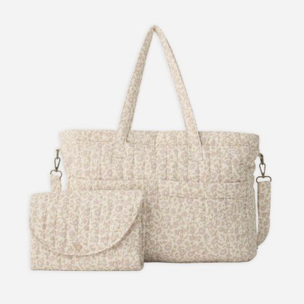 Diaper Bag + Changing Mat, Dahlia Woven - Magpies Paducah